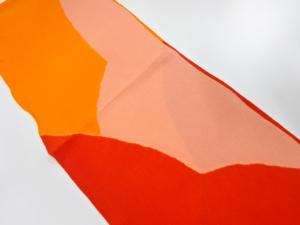 未使用品　正絹　縮緬地　帯揚げ